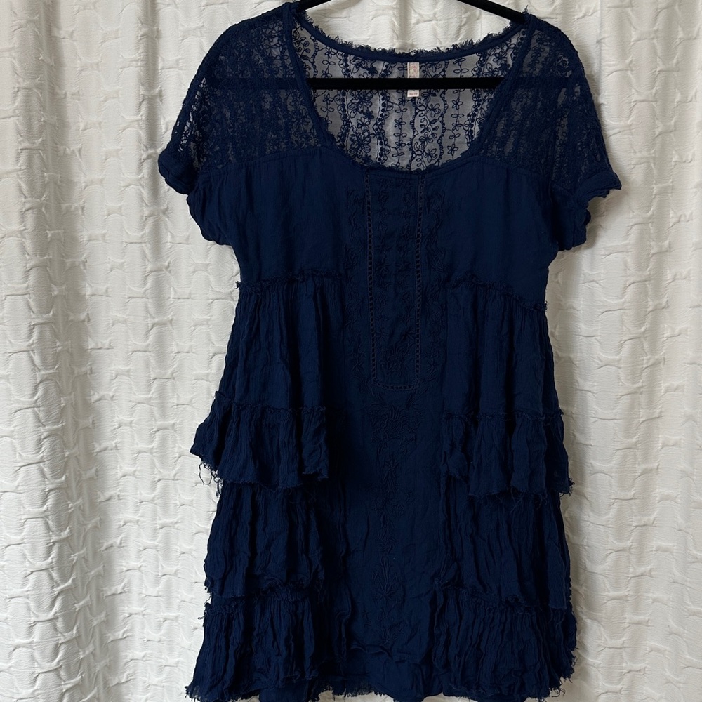 Free People Oversized Distressed Dress